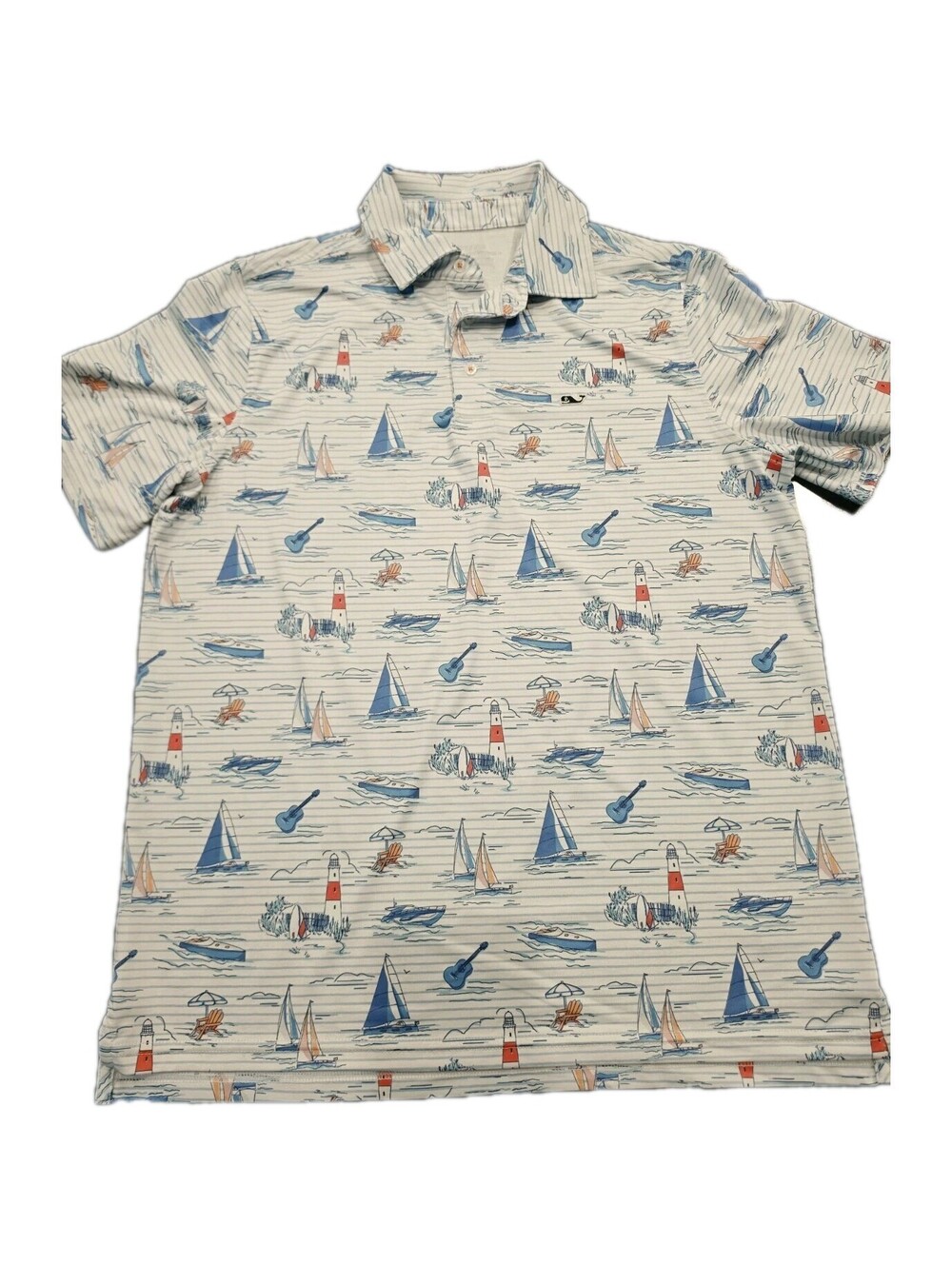Vineyard Vines Performance Golf Polo Shirt Men Size XL SLIM FIT